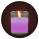 アロマキャンドル（紫）